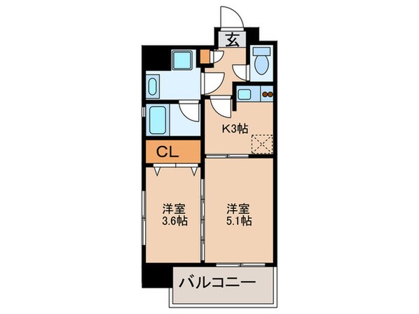 カレント茶屋が坂の物件間取画像